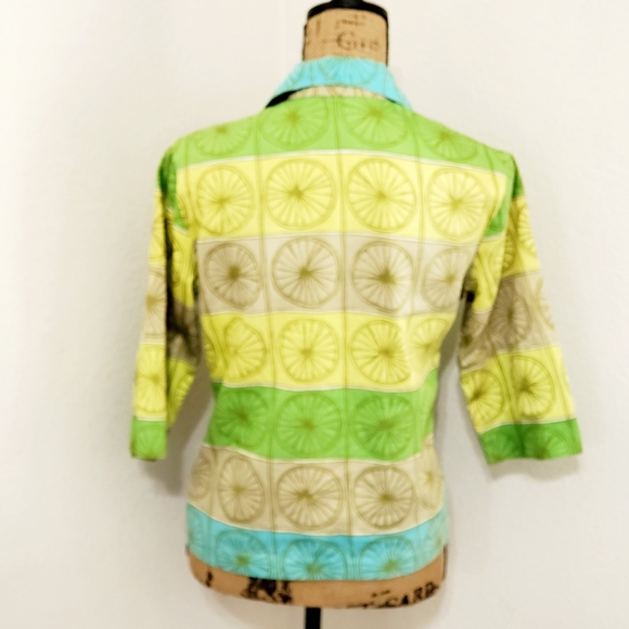 VINTAGE Playdeck Bullocks Wilshire fruit slice graphics Small EUC Tropical retro - Picture 6 of 8